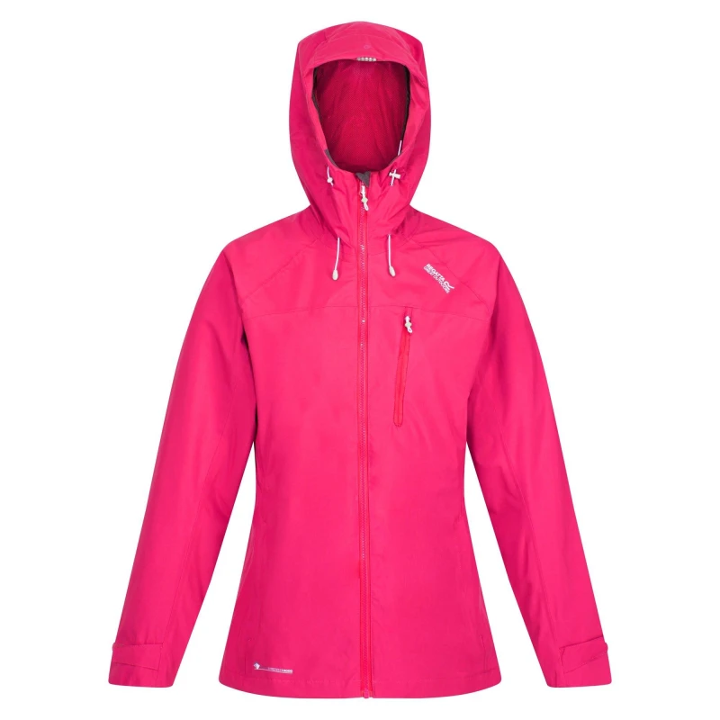 Image of Regatta Womens Britedale Isotex Windproof Waterproof Jacket Rethink Pink female 8 (XS)