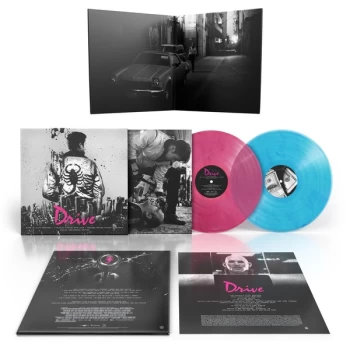 Image of Cliff Martinez - Drive (Original Motion Picture Soundtrack) Pink & Blue Marble Vinyl