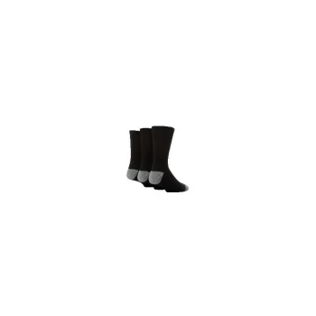 Image of Zoro Select - Classic Black Boot Socks Size 6-11 (Pack of 3 Pairs)