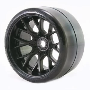 Image of Sweep Vht Crusher Slick Belted Tyre Black 17Mm Wheel 1/2 Offs