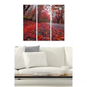 Image of MDF88200916 Multicolor Decorative MDF Painting (3 Pieces)