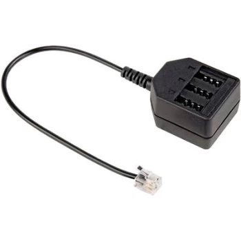 Image of Hama Phone Adapter [1x RJ11 6p4c plug - 1x TAE-NFF socket] 20.00cm Black