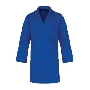 Image of SuperTouch Medium Lab Coat Polycotton with 3 Pockets Navy 57012