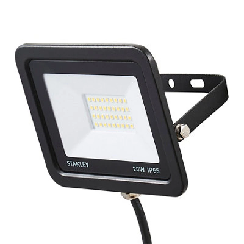 Image of Stanley Sxls312944Kbe Black Mains-Powered Cool White LED Without Sensor Floodlight 1600Lm