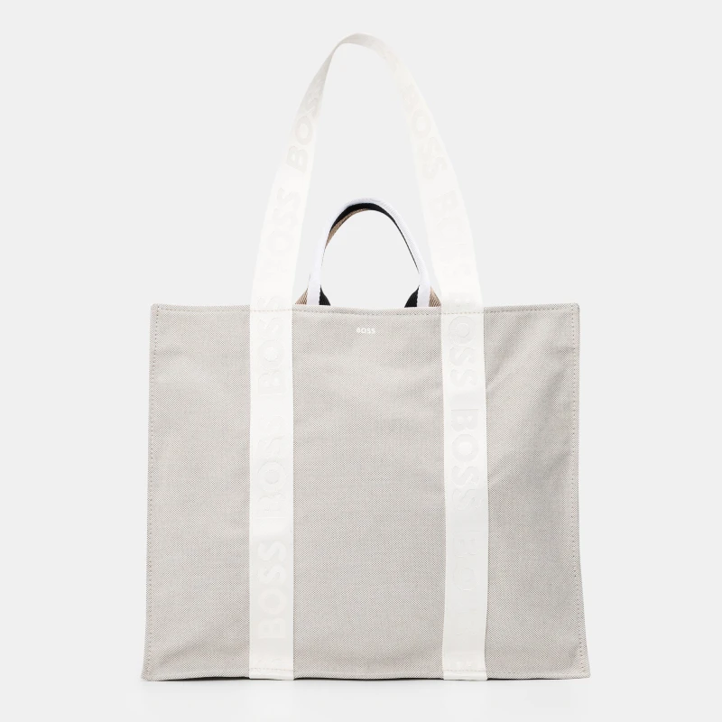 Image of Boss Womens Deva Tote Handbag Light/Grey female One Size