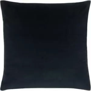 Image of Sunningdale Velvet Cushion Cover (50cm x 50cm) (Midnight) - Midnight - Evans Lichfield