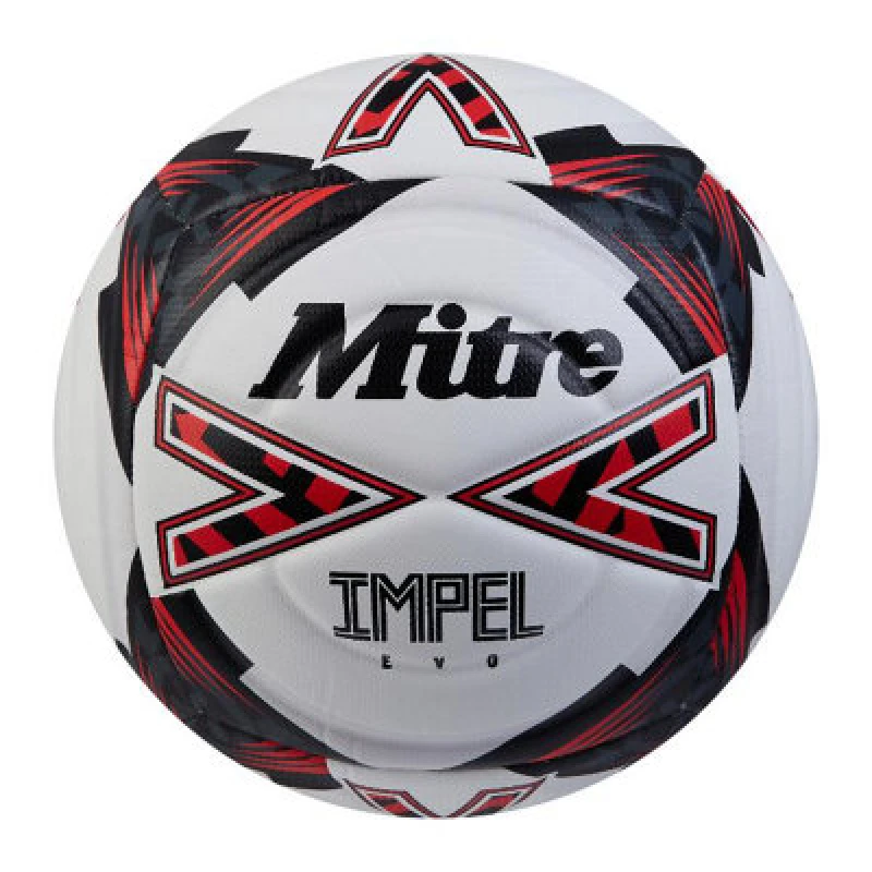 Image of Mitre Impel Evo Football White/black/red (5)
