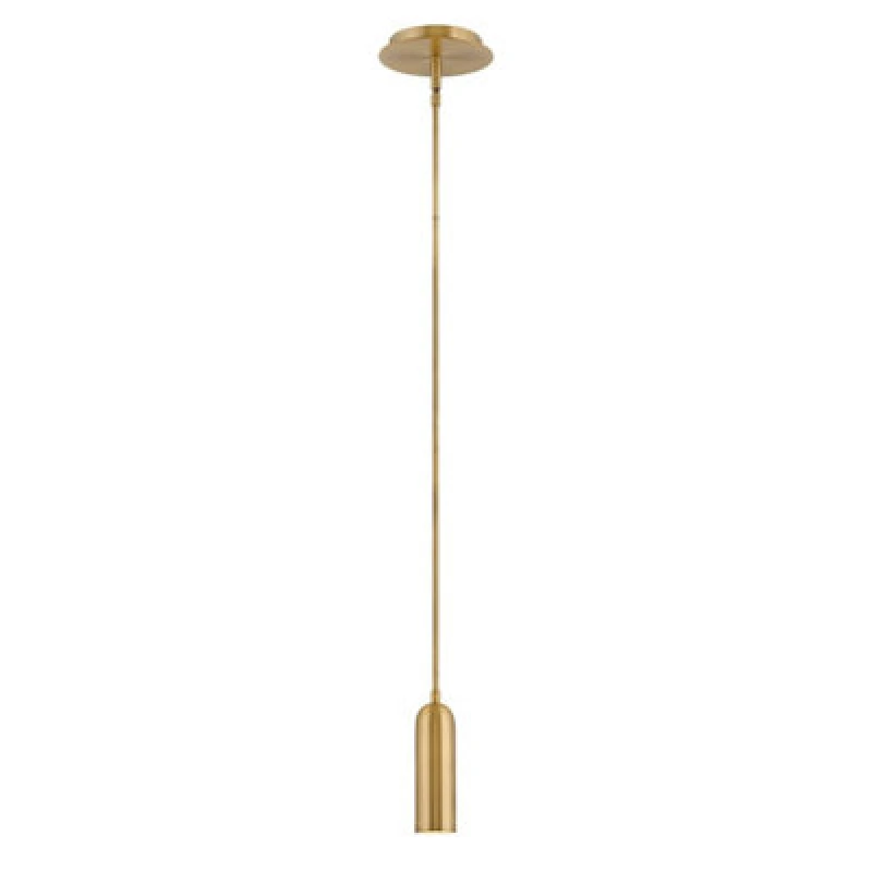 Image of Luminosa Lighting Elstead Dax Integrated LED Pendant Ceiling Light, Heritage Brass