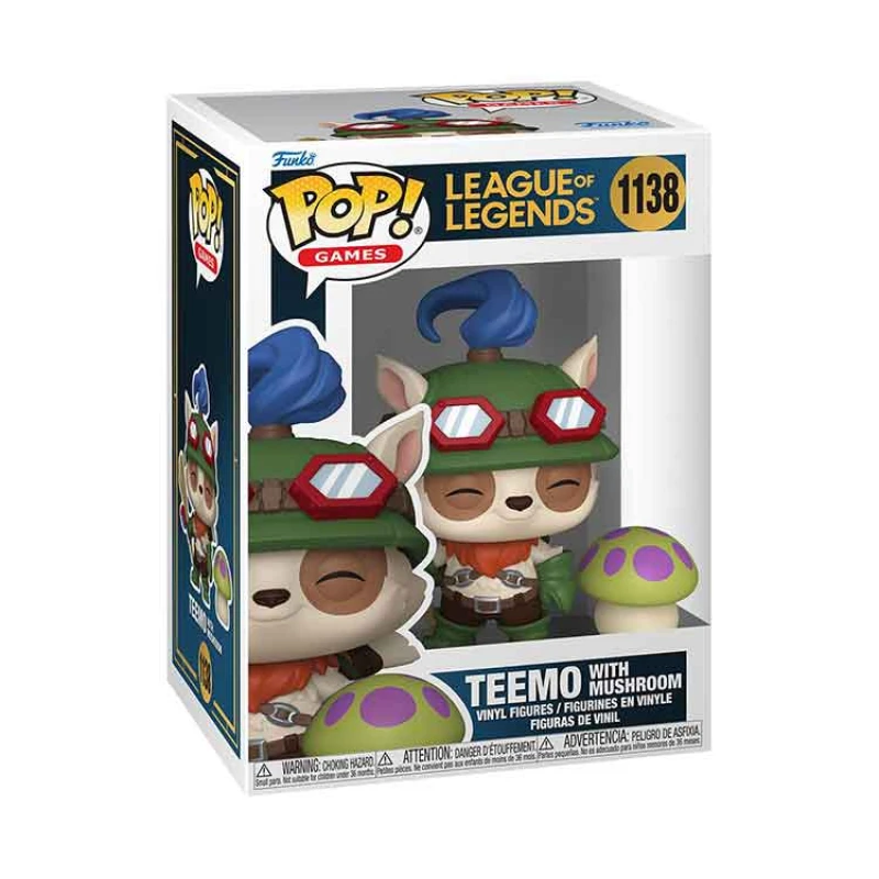 Image of AJ Toys & Books Funko League of Legends POP! & Buddy Games Vinyl Figure Teemo With Shroom