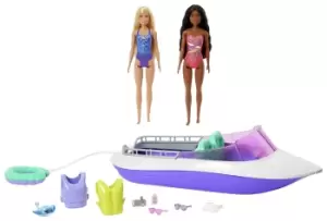 Image of Barbie Mermaid Power Boat Playset and Dolls