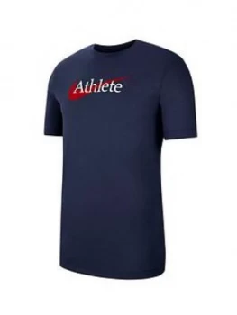 Image of Nike Training Athlete T-Shirt - Navy