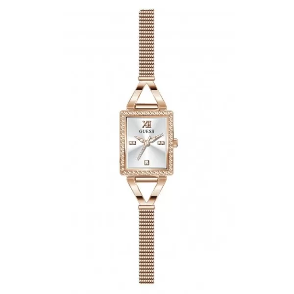 Image of Ladies Grace Stainless Steel Mesh Rose Gold Watch GW0400L3