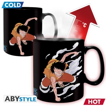 Image of One Piece - Heat Change Luffy & Ace Mug