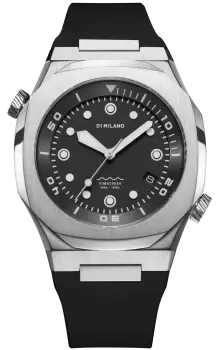 Image of D1 Milano Watch Subacqueo Diver Deep Black