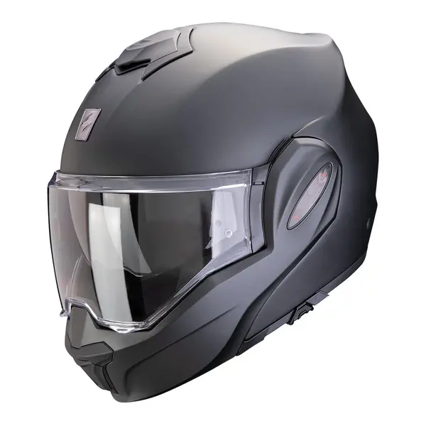 Image of Scorpion Exo-Tech Evo Pro Solid Matt Pearl Black Modular Helmet S