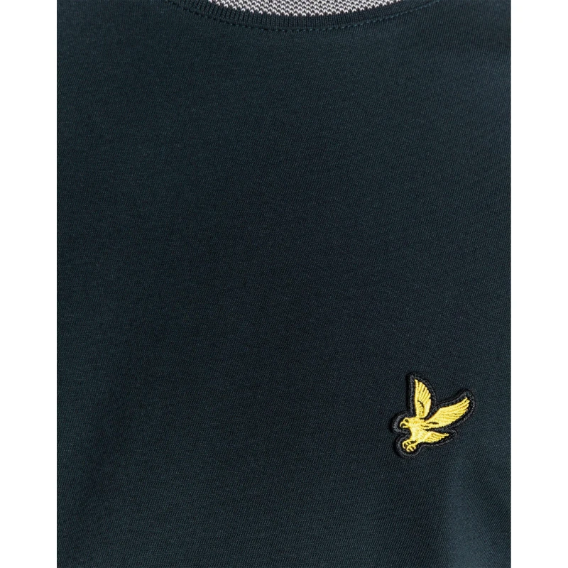 Image of Lyle and Scott Mens Tipped T-Shirt Dark Navy X941 male S