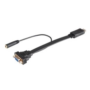 Image of Akasa HDMI Male to VGA Female Converter with Audio Cable, 20cm