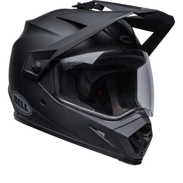 Image of Bell MX-9 Adventure MIPS Solid Matte Black ECE 22.06 Adventure Helmet Size XL