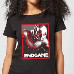Image of Avengers Endgame Ant-Man Poster Womens T-Shirt - Black - 3XL
