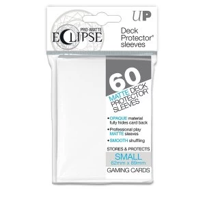 Image of Ultra Pro Eclipse PRO Matte White Small 60 Deck Sleeves Case of 12