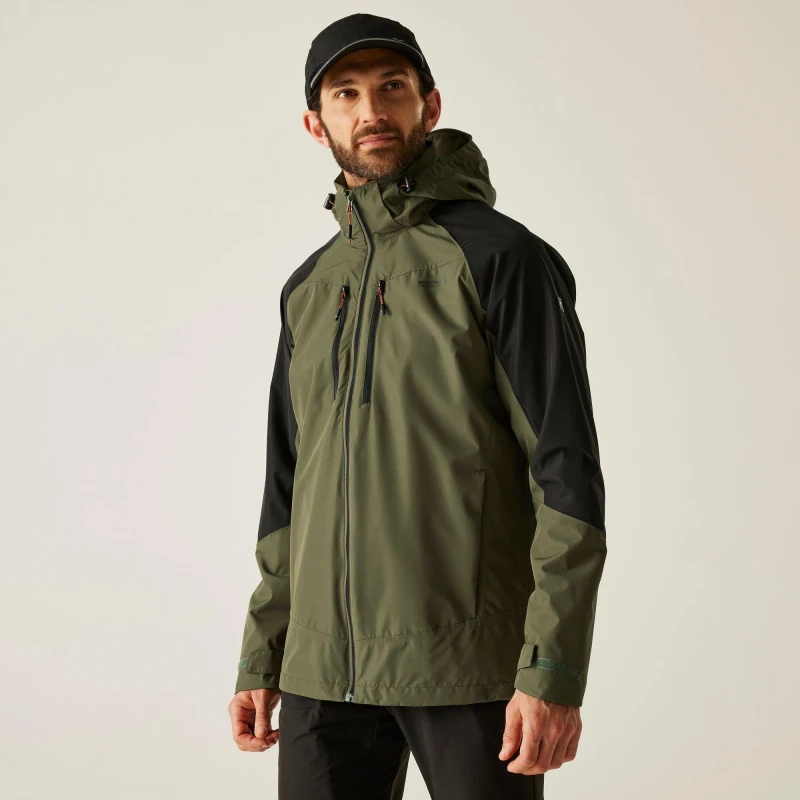 Image of Regatta Regatta Men 'Calderdale VI' Waterproof Shell in Green Size: large Green L Male 5063516131267