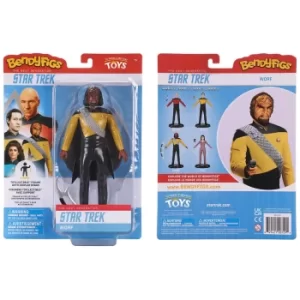 Image of Noble Collection Star Trek Lieutenant Worf BendyFig 7.5" Action Figure