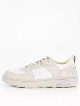 Image of HUGO Kilian Basket Trainer - Beige, Beige, Size 6, Women