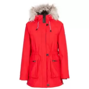 Image of Trespass Womens/Ladies Caption Waterproof Parka (S) (Red)
