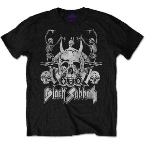 Image of Black Sabbath - Dancing Unisex Medium T-Shirt - Black