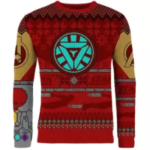 Image of Avengers Iron Man Christmas Jumper (Size M)