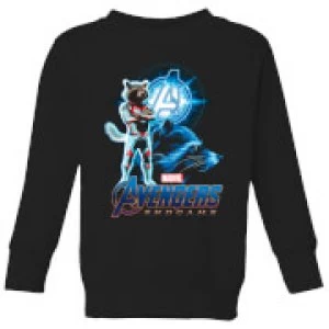 Image of Avengers: Endgame Rocket Suit Kids Sweatshirt - Black - 5-6 Years