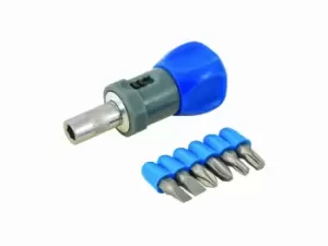 Image of Silverline 250488 Stubby Ratchet Screwdriver Set 7pce