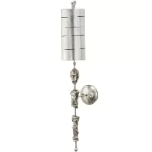 Image of Floor Lamp Silver Leaf Silhouettes Shade Included Silver leaf LED E27 60W