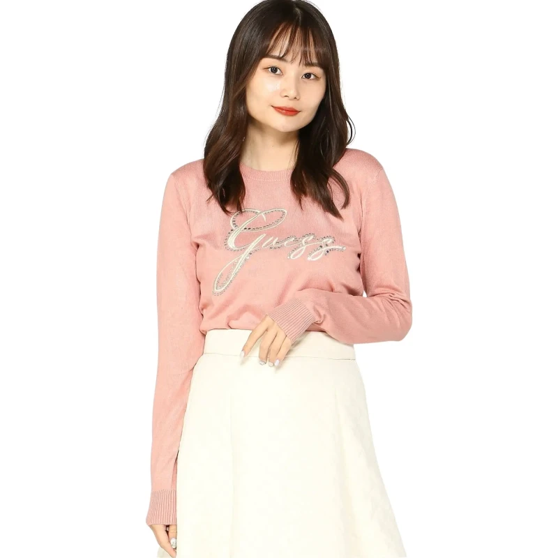 Image of Guess Womens long-sleeve T-Shirt Guess Rose Female M