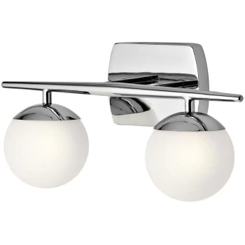 Image of Elstead - Jasper - 2 Light Bathroom Wall Light Polished Chrome IP44, G9