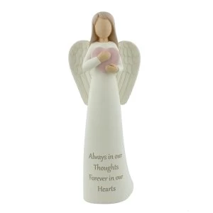 Image of Thoughts Of You 'Always In Our Hearts' Angel Figurine
