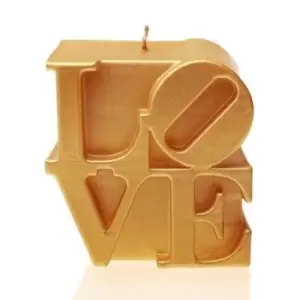 Image of Love Sign Candle – Gold