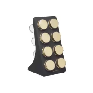 Image of MasterClass Brass Finish 8 Jar Spice Rack