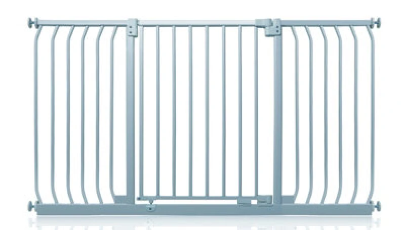 Image of Safetots Elite Pressure Safety Gate, 143Cm - 152Cm, Matt Grey, Pressure Fit Stair Gate