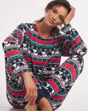 Image of Chelsea Peers NYC Fairisle Print PJ Set