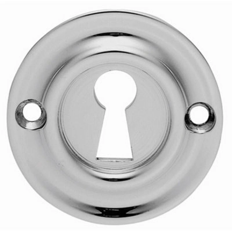 Image of Loops 42mm Standard Keyhole Profile Escutcheon Rounded Ridge Polished Chrome Multi unisex