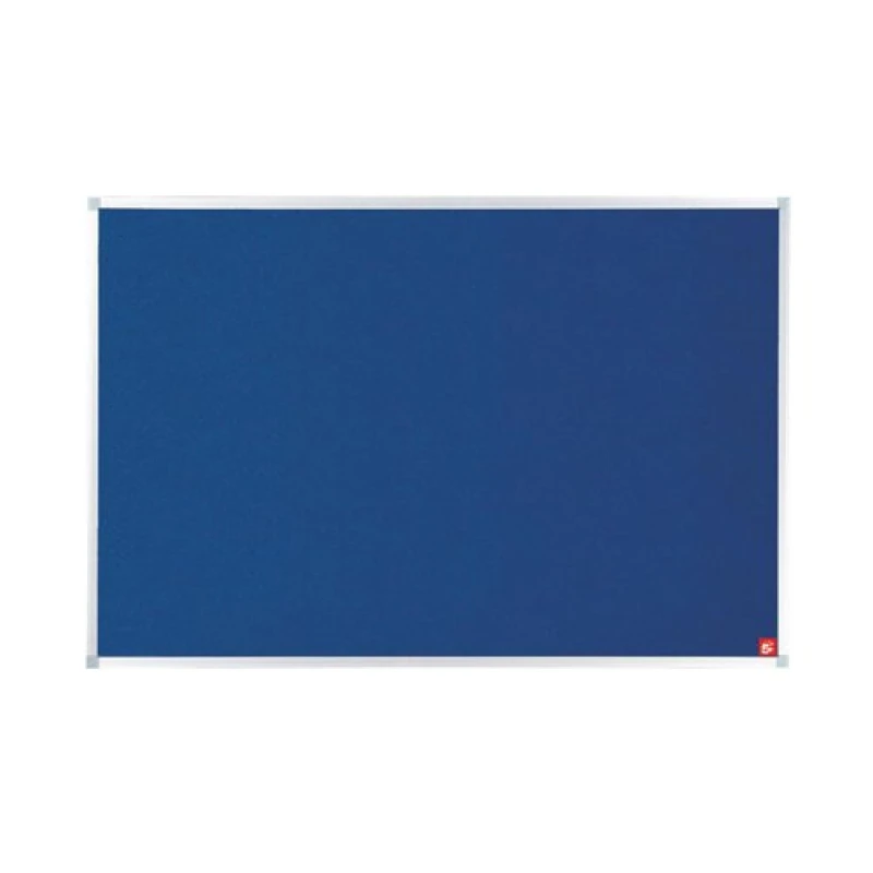 Image of 5 Star Office Blue Felt Noticeboard with Fixings and Aluminium Trim 1200x900mm 397794