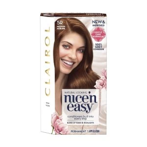 Image of Clairol Nice'n Easy Medium Auburn Permanent Hair Colour 5R