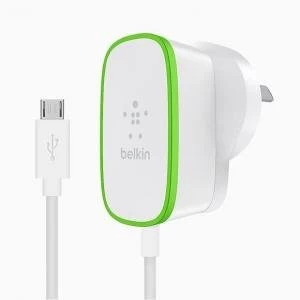 Image of Belkin 12 Watt Wired Micro USB Mains Charger 6 Feet White