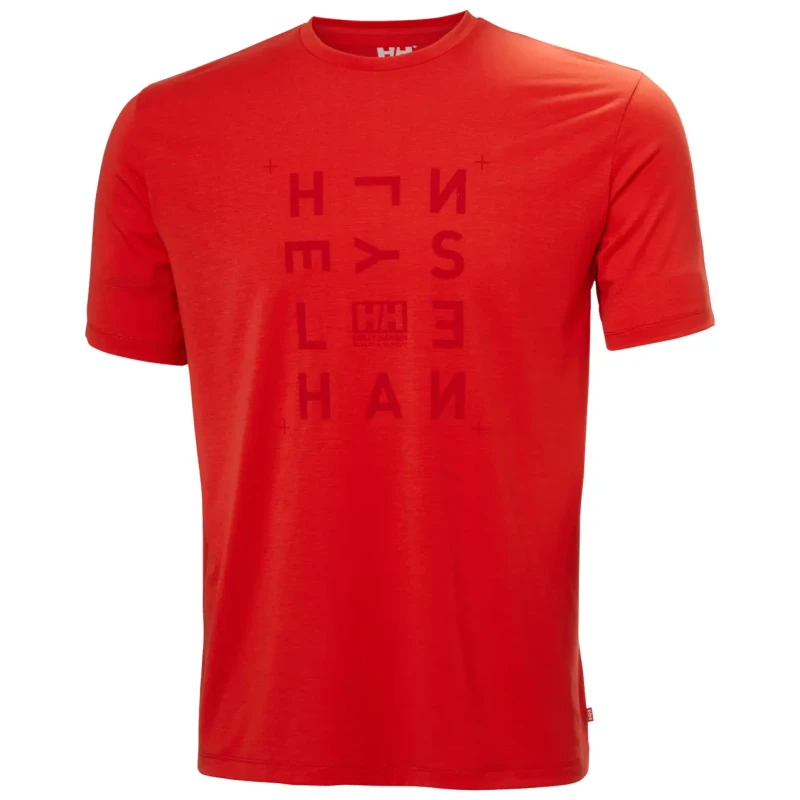 Image of T-Shirt Helly Hansen Skog graphic Rouge Male M