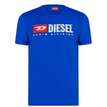 Image of Diesel Denim Division T Shirt - Blue 8ED