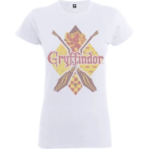 Image of Harry Potter Gryffindor Womens White T-Shirt - M - White