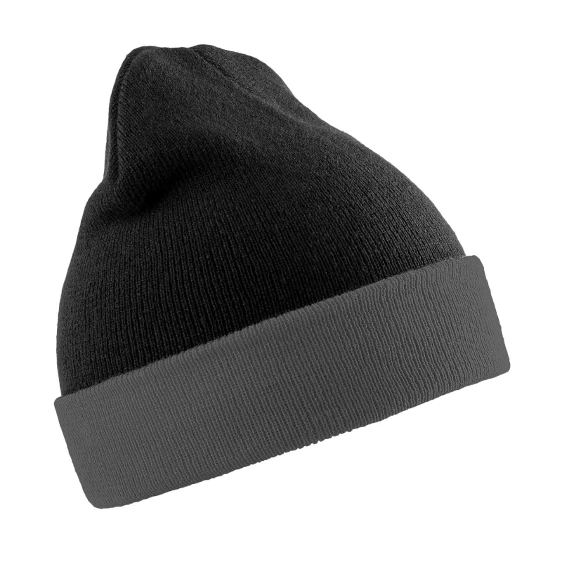 Image of Result Result Men Compass Beanie in Black One Size Male 5059699693180