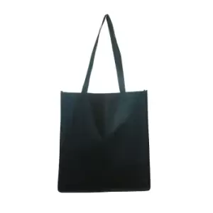 Image of United Bag Store Gusseted Tote Bag (One Size) (Black)