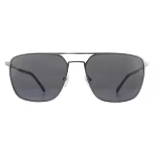 Image of Aviator Matte Gunmetal Grey Sunglasses